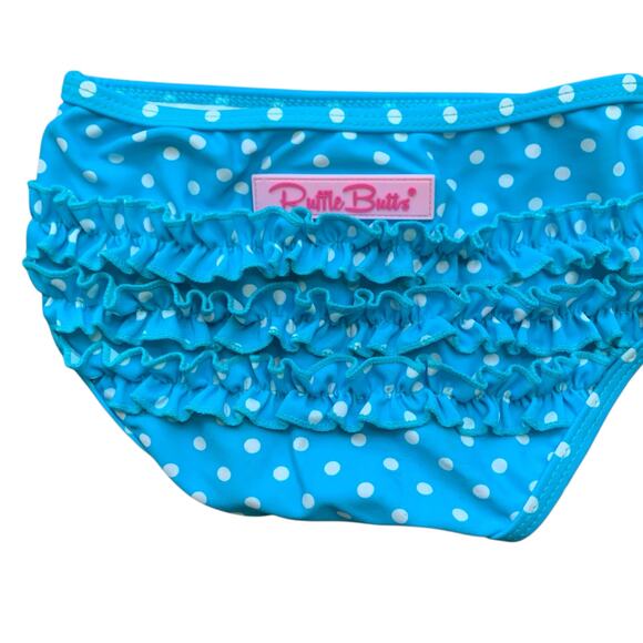 RuffleButts Dot Swim Set - Picture 8 of 9